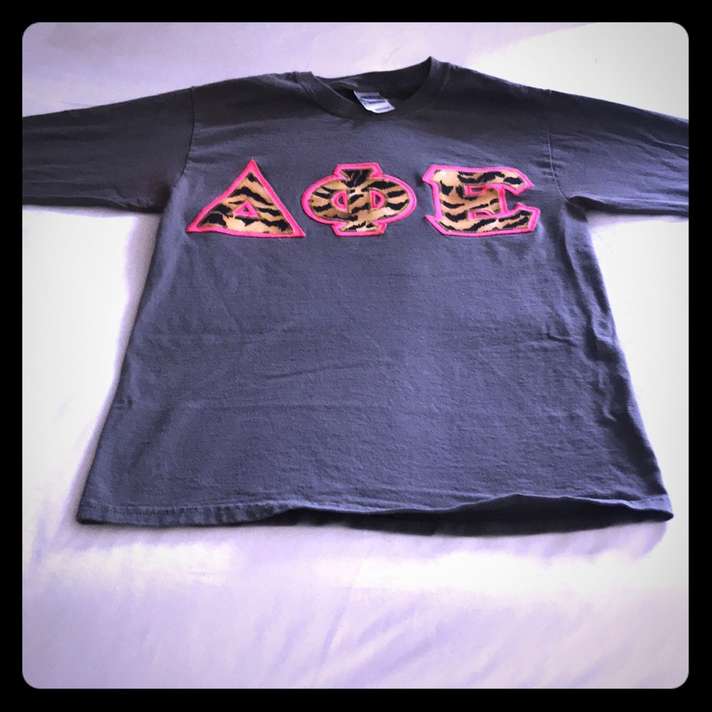 Delta Phi Epsilon Sorority Letters long sleeve